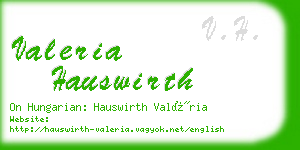 valeria hauswirth business card
